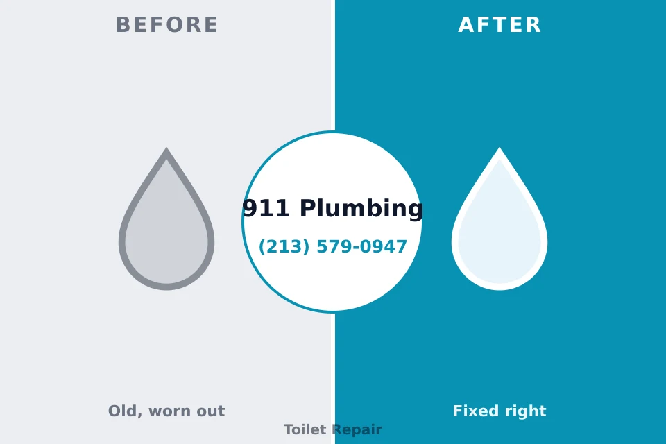 Before and after: plumbing repair Canadian, TX